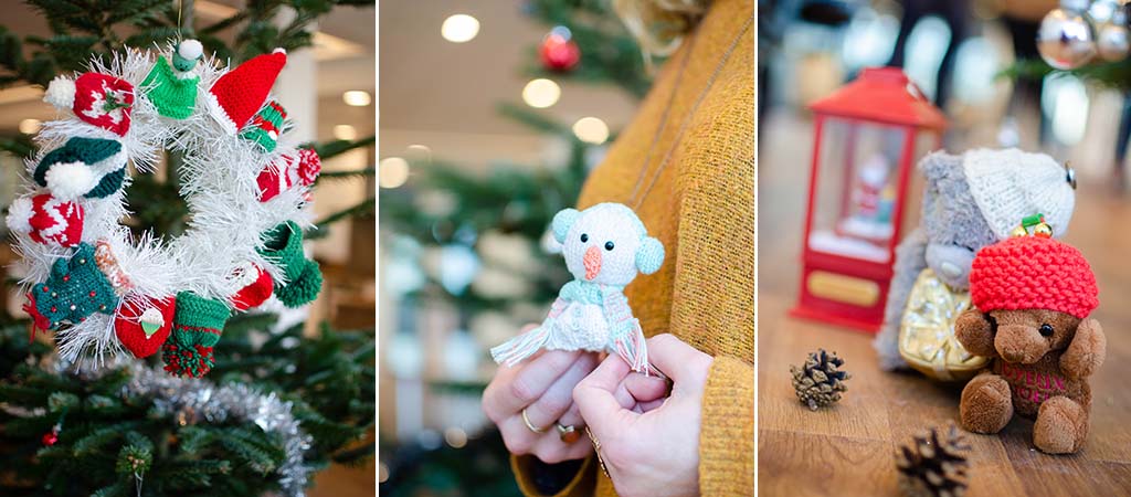 Petits bonnets en laine innocent : idées réutilisations Noël