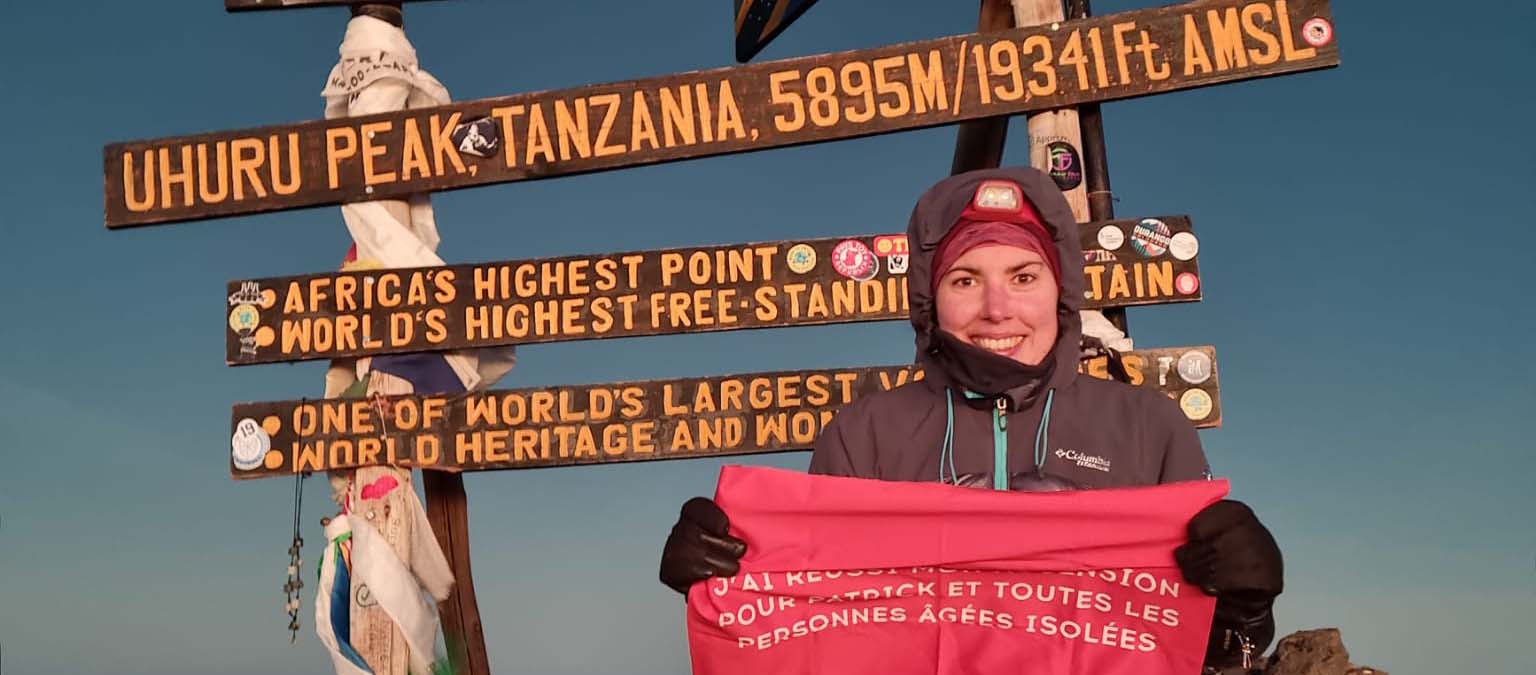 camille : l'ascension du kilimandjaro pour lutter contre l'isolement