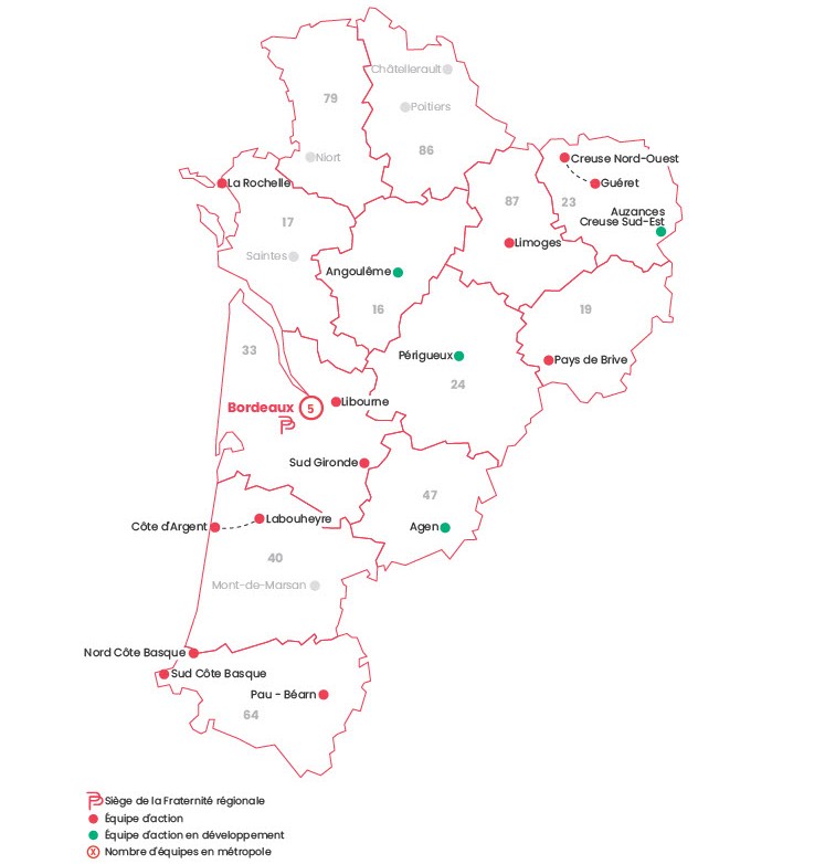 carte sud-ouest