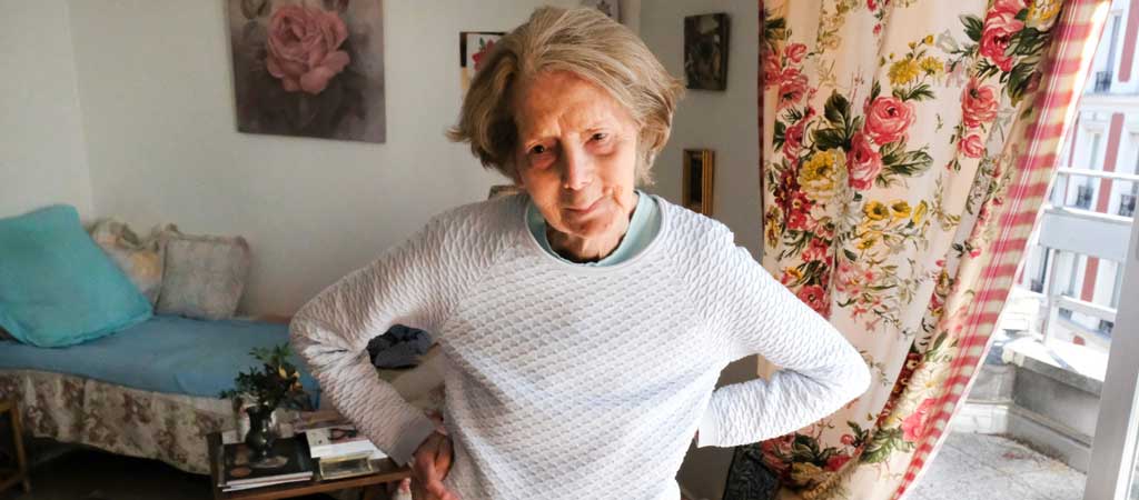 Colette, habitante de la Jonquière, la première petite unité de vie de notre Association. © Jean-Louis Courtinat