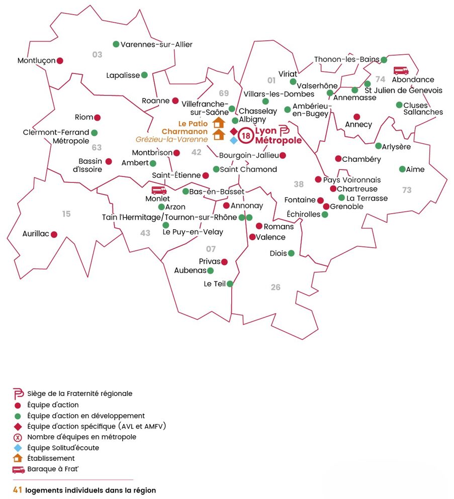 Fraternité Régionale Auvergne Rhône-Alpes