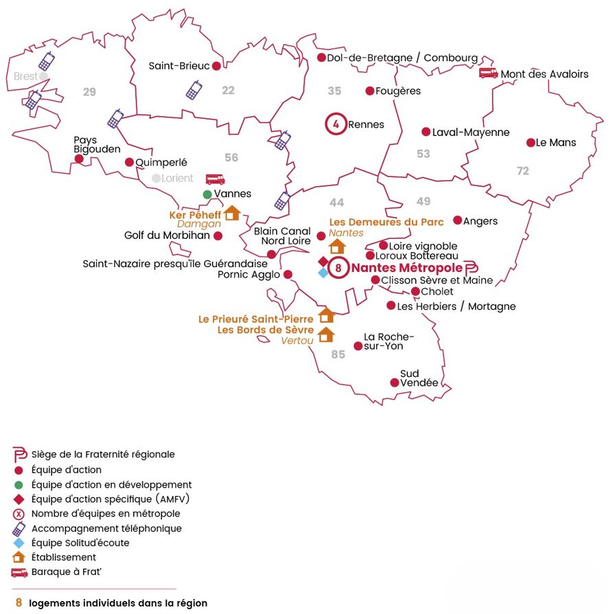 Fraternité Régionale Ouest - antennes Bretagne et Pays de la Loire