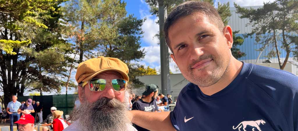 La Coupe du monde de rugby a généré beaucoup de joie chez nos aînés isolés. © Petits Frères des Pauvres