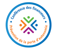 Logo circulaire de la Conférence des financeurs – Prévention de la perte d’autonomie.