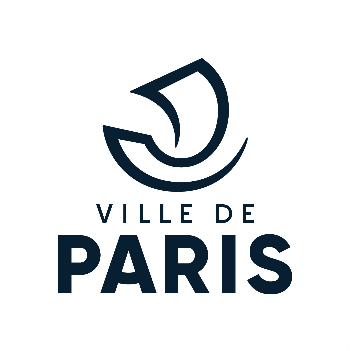 Logo de la Ville de Paris avec un symbole stylisé et le texte en capitales
