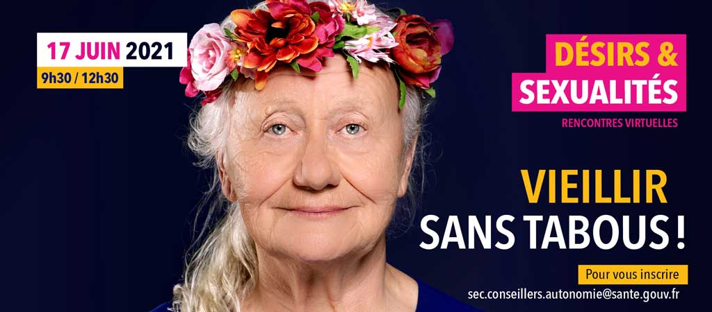 Un webinaire organisé le 17 juin 2021 lèvera tous les tabous sur la sexualité des personnes âgées.