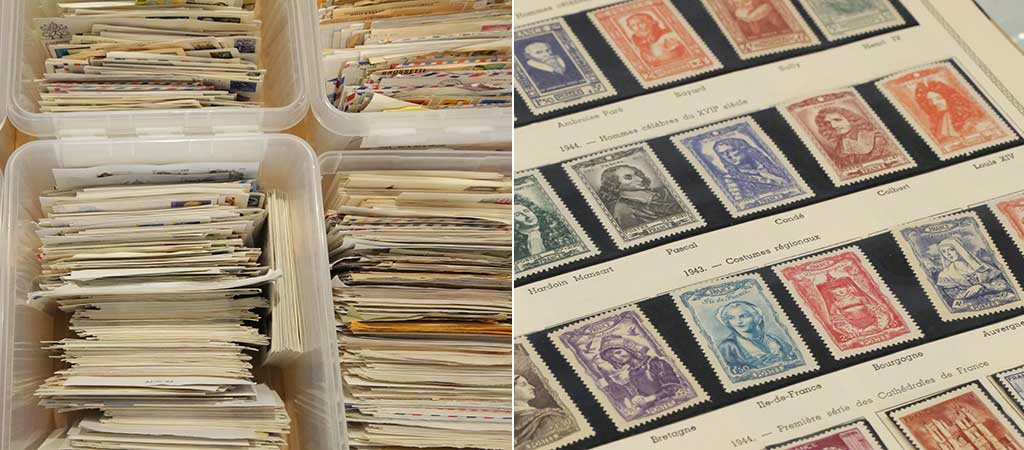 Le 3 décembre 2022, les Petits Frères des Pauvres préparent une vente solidaire philatélie et numismatique inoubliable. © P. Menant