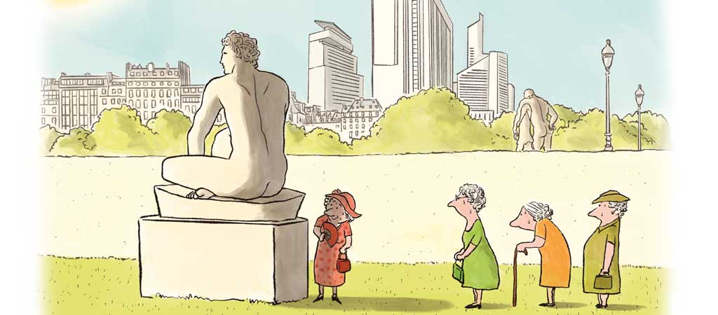 Une exposition pour se projeter sur le vieillissement dans les villes en 2050. © Fabrice Pialot