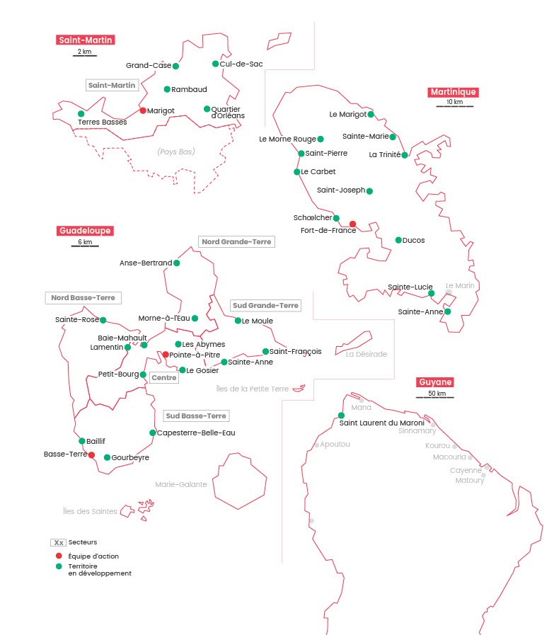 Carte Antilles
