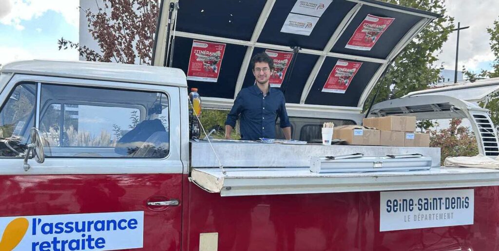 Le van Itinerance 93 en tournée dans le département de la Seine-Saint-Denis