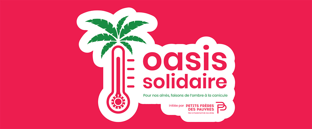 Logo du dispositif de l'été "Oasis Solidaires" des Petits Frères des Pauvres