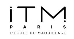 Logo ITM blanc sur fond noir.